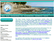 Tablet Screenshot of doorcountytourismzone.com
